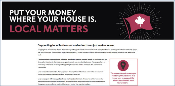 Put your money where your house is by supporting local - News Media Canada