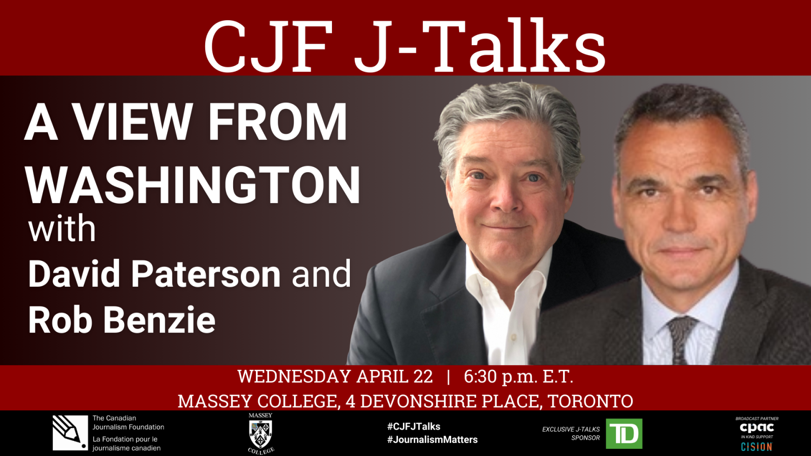 A View from Washington with David Paterson and Rob Benzie